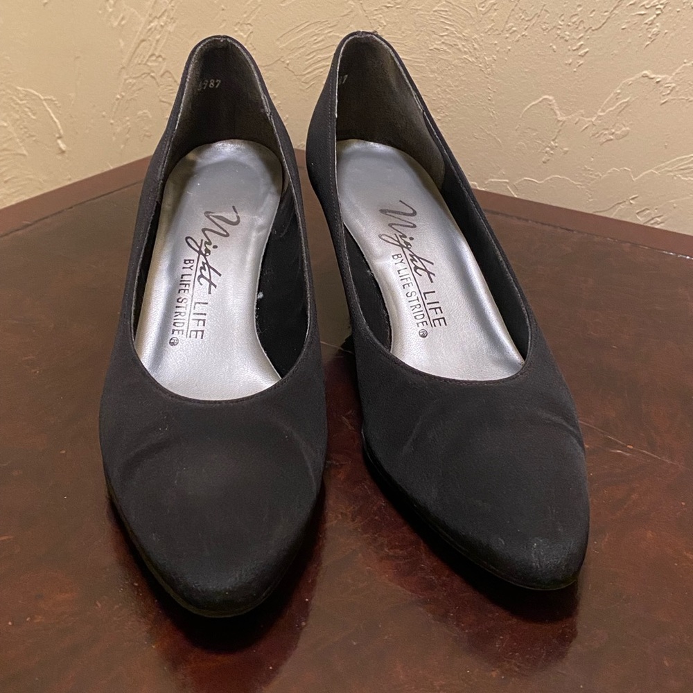 Size 9 Night Life Black Heels